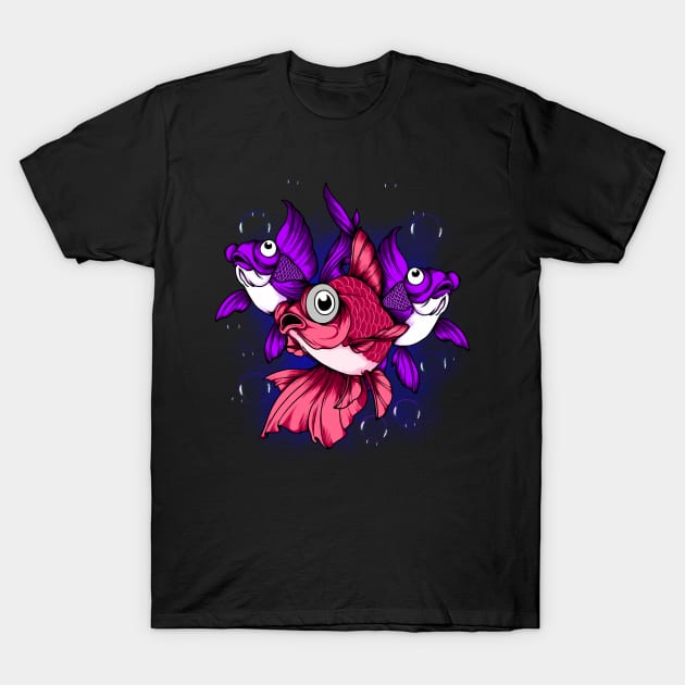 Cute fish T-Shirt by Aryaatmawira Art